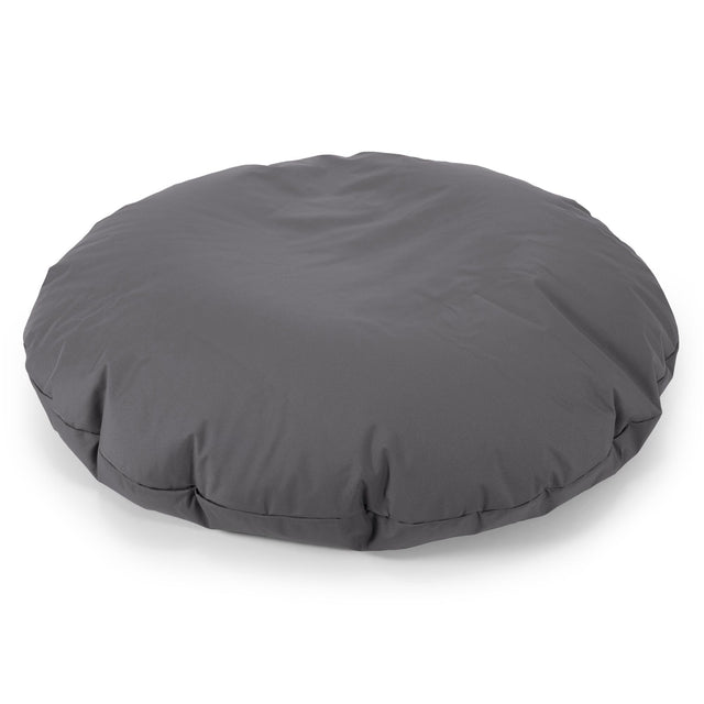 Flexforma Junior Children's Round Floor Cushion Bean Bag 2-14 yr - Easy Clean Dark Grey 01