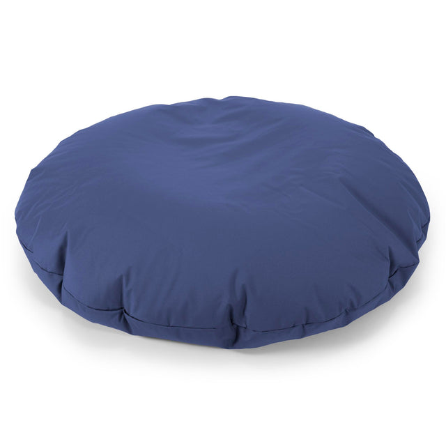 Flexforma Junior Children's Round Floor Cushion Bean Bag 2-14 yr - Easy Clean Navy Blue 01