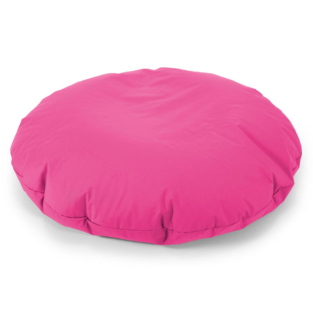 Flexforma Adult Round Floor Cushion Bean Bag - Easy Clean Pink 01
