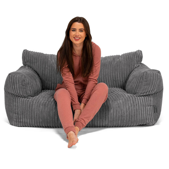 Josephine Sofa Bean Bag - Cord Slate Grey 03