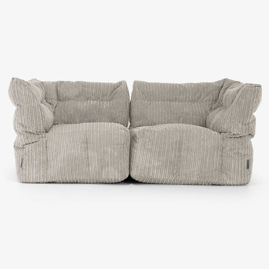 2 Piece Modular Sofa Set - Cord Mink 01