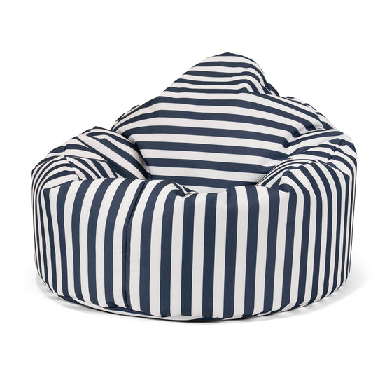 Archi Outdoor Bean Bag Chair - Stripe Navy Blue 01