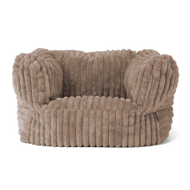 Albert Bean Bag Armchair - Ultra Plush Cord Minky 01