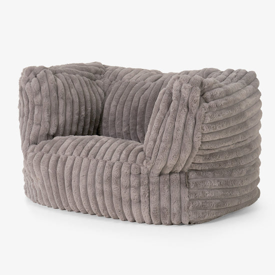 Albert Bean Bag Armchair - Ultra Plush Cord Minky 02