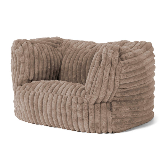 Albert Bean Bag Armchair - Ultra Plush Cord Minky 03