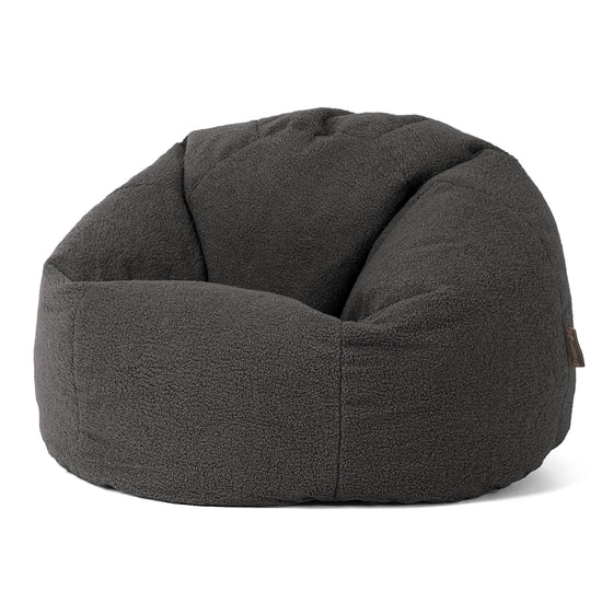Classic Bean Bag Chair - Boucle Graphite Grey 01