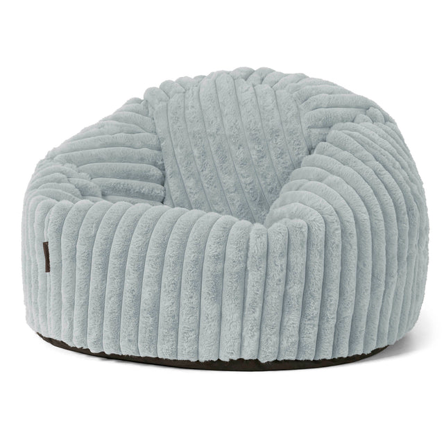 Classic Bean Bag Chair - Ultra Plush Cord Duck Egg Blue 01