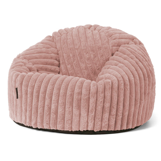 Classic Bean Bag Chair - Ultra Plush Cord Dusty Pink 01