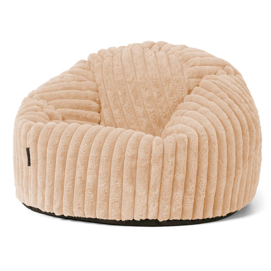 Classic Bean Bag Chair - Ultra Plush Cord Peach 01