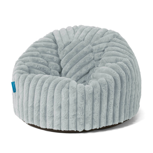 Classic Kids Bean Bag Chair 1-5 yr - Ultra Plush Cord Duck Egg Blue 01