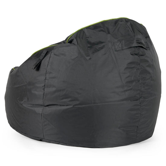 Egg Gamer Bean Bag Chair - Black / Green 03