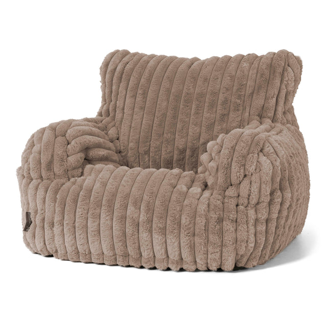 Josephine Bean Bag Armchair - Ultra Plush Cord Minky 01