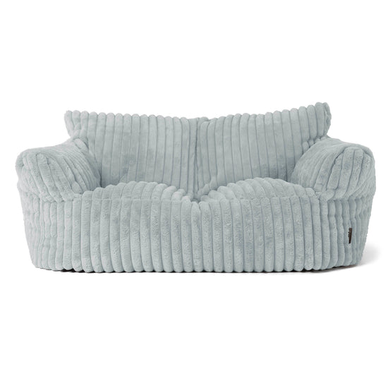 Josephine Sofa Bean Bag - Ultra Plush Cord Duck Egg Blue 01