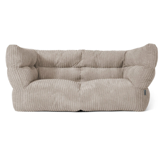 Louis 2 Seater Sofa Bean Bag - Cord Mink 01
