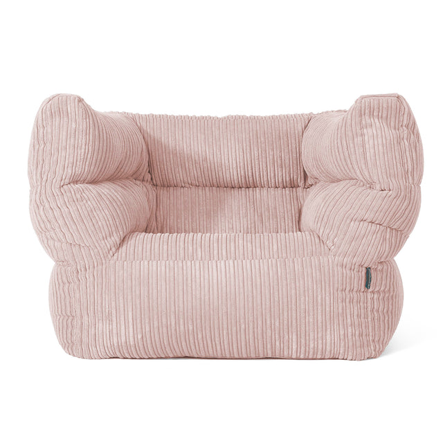 Louis Armchair Bean Bag - Cord Blush Pink 01