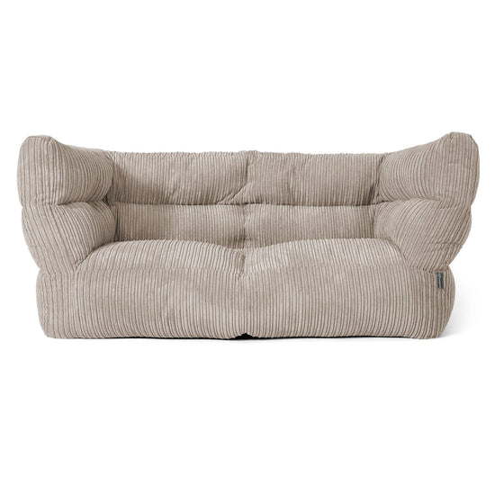 The 2 Seater Albert Sofa Bean Bag 2.0 - Cord Mink 01