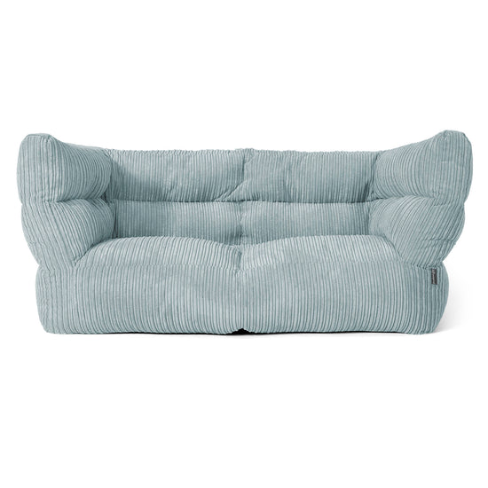 The 2 Seater Albert Sofa Bean Bag 2.0 - Cord Mint Green 01