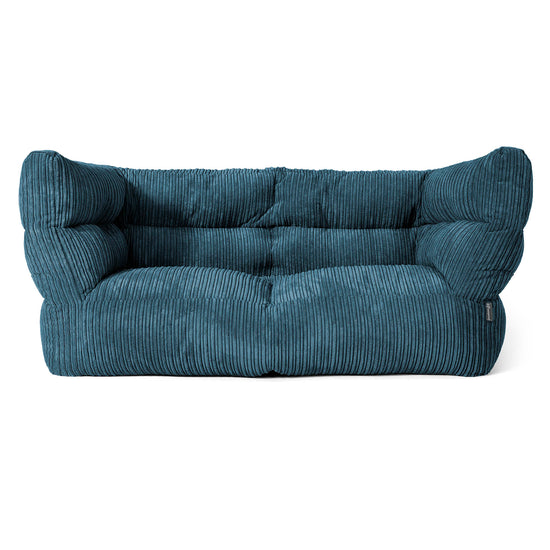 The 2 Seater Albert Sofa Bean Bag 2.0 - Cord Navy Blue 01