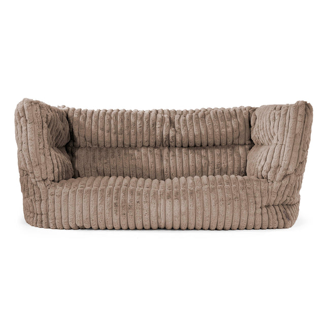 The 2 Seater Albert Sofa Bean Bag 2.0 - Ultra Plush Cord Minky 01