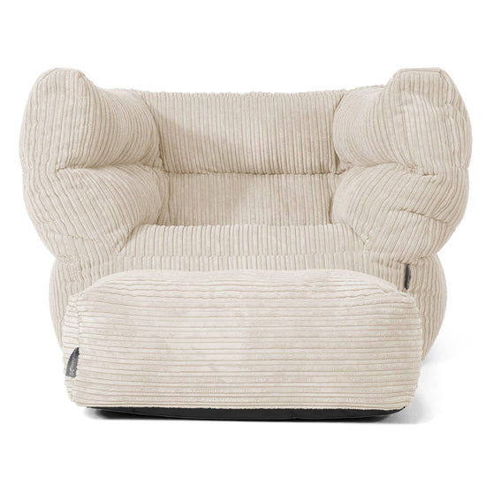 Albert Bean Bag Armchair 2.0 - Cord Cream 02