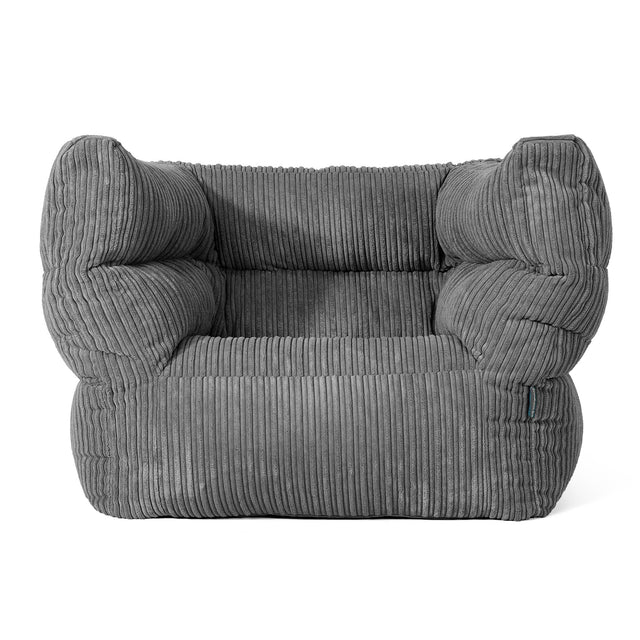 Albert Bean Bag Armchair 2.0 - Cord Slate Grey 01