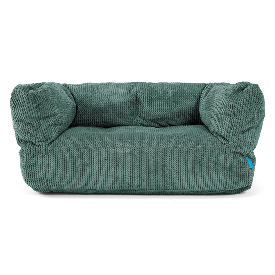 Albert Kids Sofa Bean Bag 2-6 yr - Pom Pom Emerald Green 01