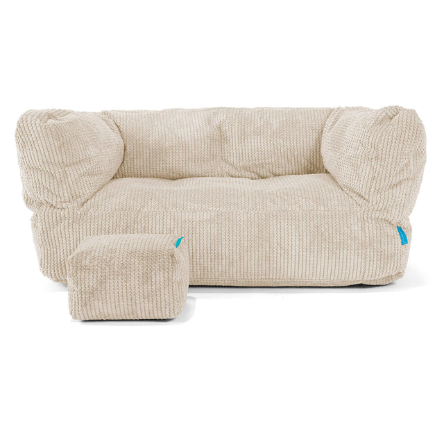 Albert Kids Sofa Bean Bag 2-6 yr - Pom Pom Ivory 02