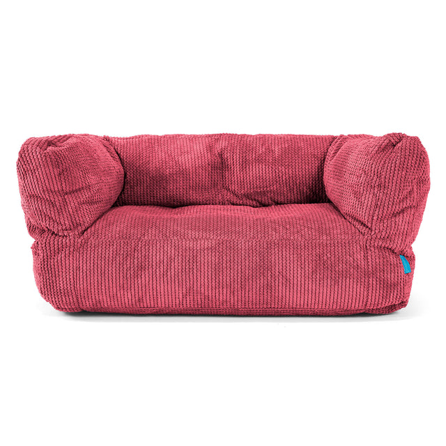 Albert Kids Sofa Bean Bag 2-6 yr - Pom Pom Pastel Red 01