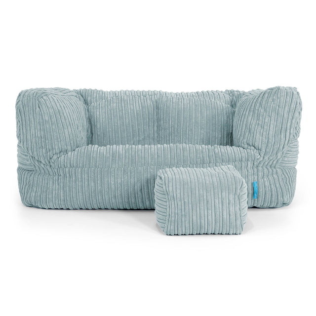 Albert Kids Sofa Bean Bag 2-6 yr - Cord Mint Green 02