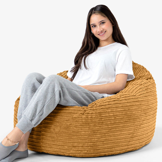 Archi Bean Bag Chair - Cord Golden Honey 02
