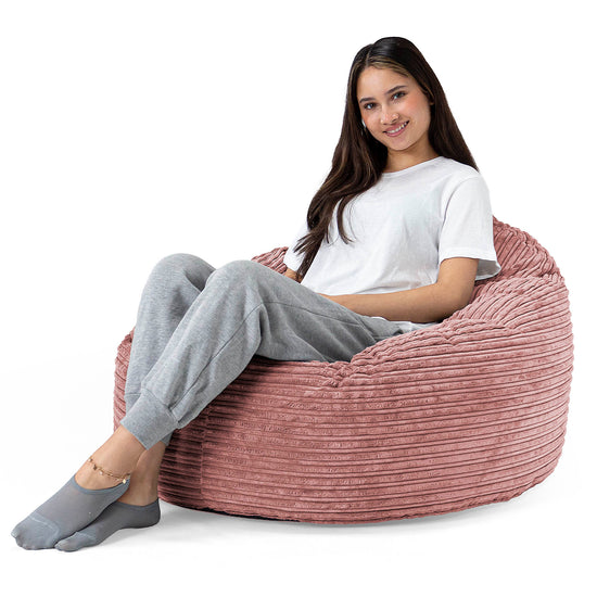 Archi Bean Bag Chair - Cord Peach 02
