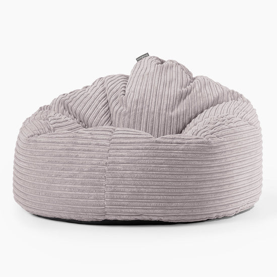 Archi Bean Bag Chair - Cord Silver Grey 01