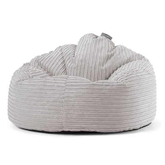 Archi Bean Bag Chair - Cord Silver Grey 01