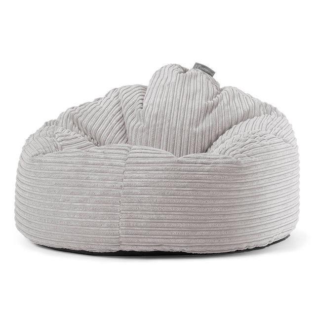 Archi Bean Bag Chair - Cord Silver Grey 01