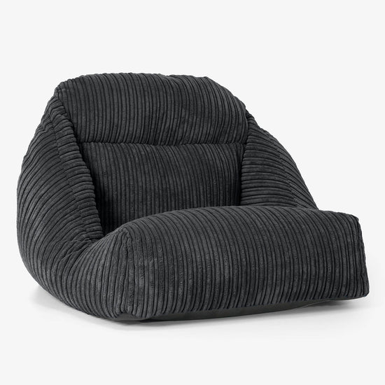Aya Floor Chair Bean Bag - Cord Black 01