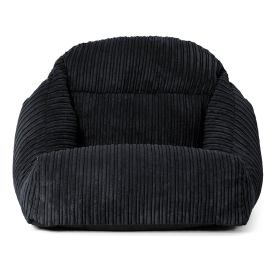 Aya Floor Chair Bean Bag - Cord Black 02