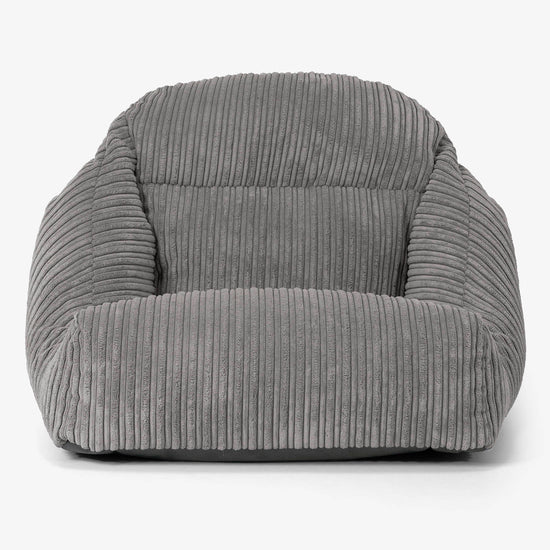 Aya Floor Chair Bean Bag - Cord Graphite 02