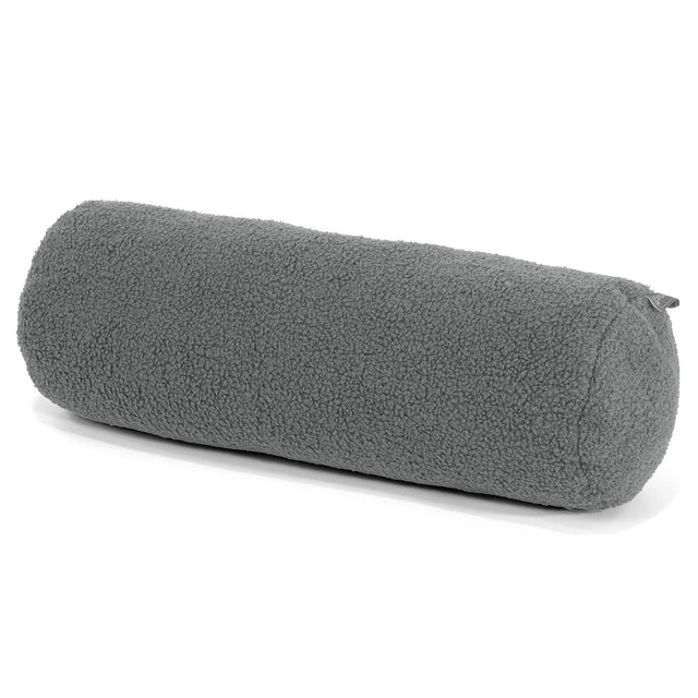 Bolster Scatter Cushion Cover 20 x 55cm - Boucle Grey 01