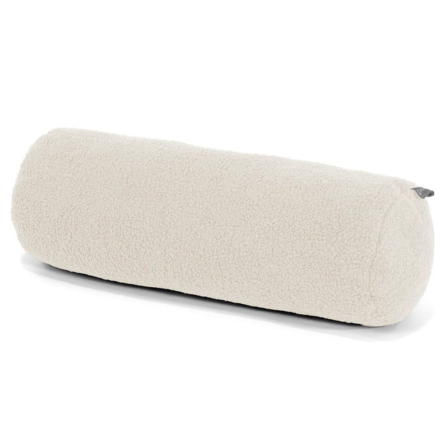 Bolster Scatter Cushion Cover 20 x 55cm - Boucle Ivory 01