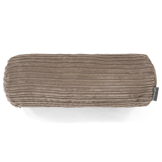Bolster Scatter Cushion Cover 20 x 55cm - Cord Dovetail Grey 02