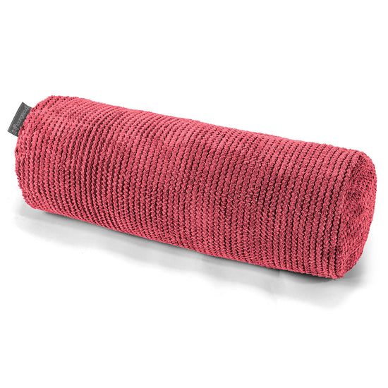 Bolster Scatter Cushion Cover 20 x 55cm - Pom Pom Pastel Red 01