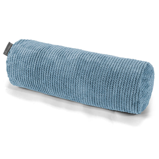 Bolster Scatter Cushion Cover 20 x 55cm - Pom Pom Sky Blue 01