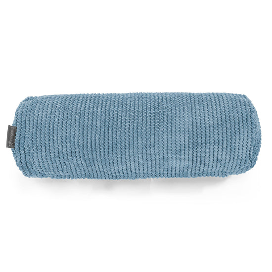 Bolster Scatter Cushion Cover 20 x 55cm - Pom Pom Sky Blue 02