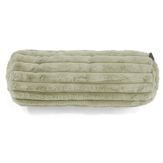 Bolster Scatter Cushion Cover 20 x 55cm - Ultra Plush Cord Sage Green 02
