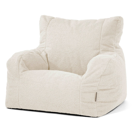 Josephine Bean Bag Armchair - Boucle Ivory 01