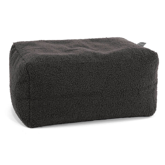 Small Footstool - Boucle Graphite Grey 01