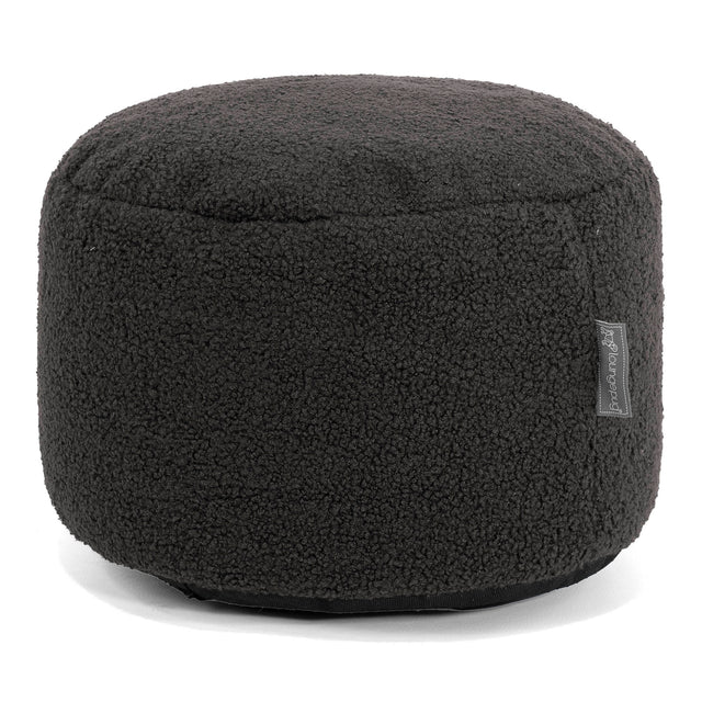Small Footstool - Boucle Graphite Grey 01