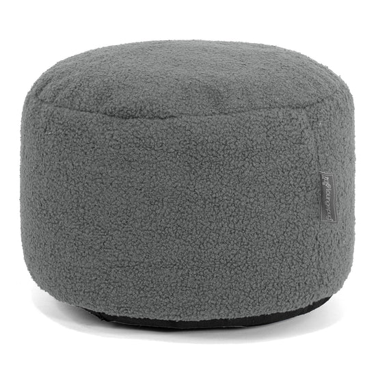 Small Footstool - Boucle Grey 01