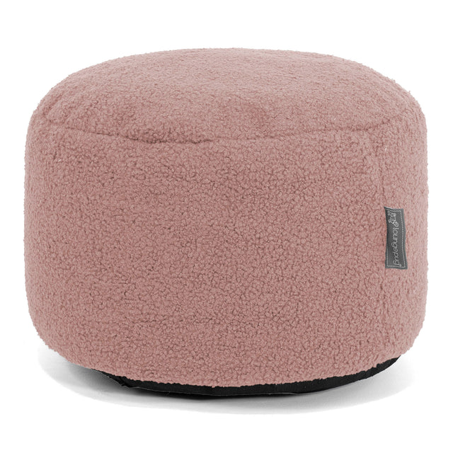 Small Footstool - Boucle Pink 01