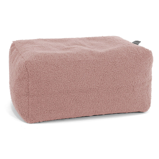 Small Footstool - Boucle Pink 01